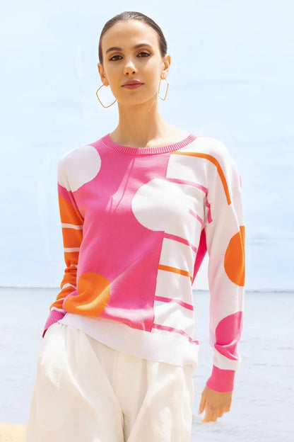 Adele Knit Top | Fuchsia
