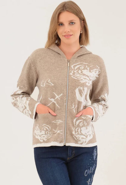 Dolcezza - Delta Knit Jacket | Oatmeal