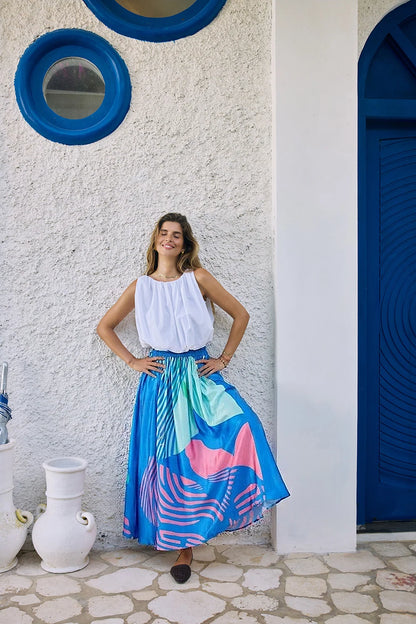 Papillon Skirt | Blue | Itami