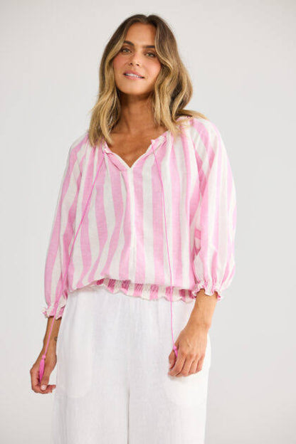 Seaside Top | Candy Stripe | Holiday | Sale No Return