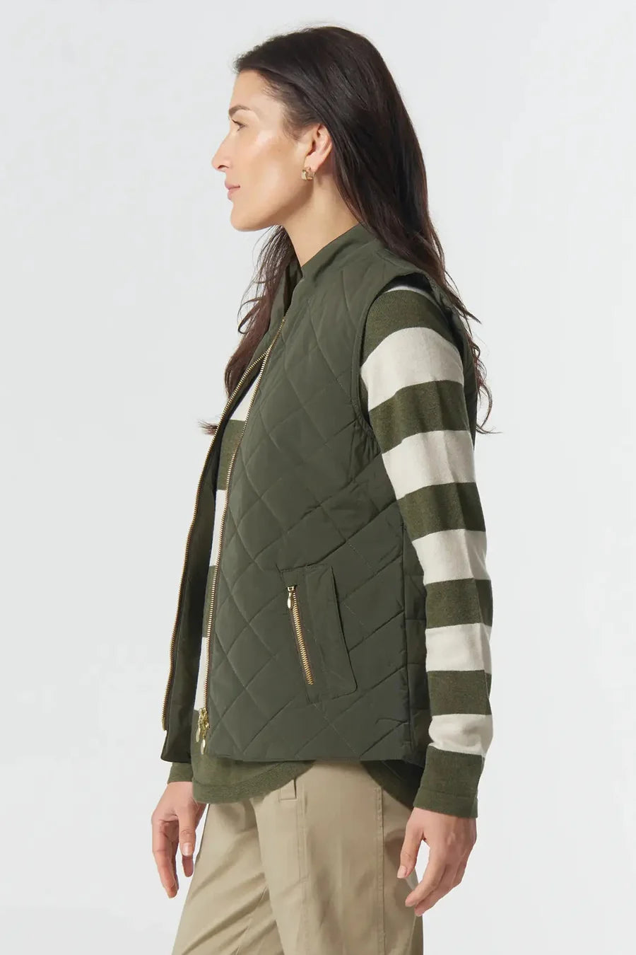 Goondiwindi Cotton - Heritage Quilted Vest | Khaki