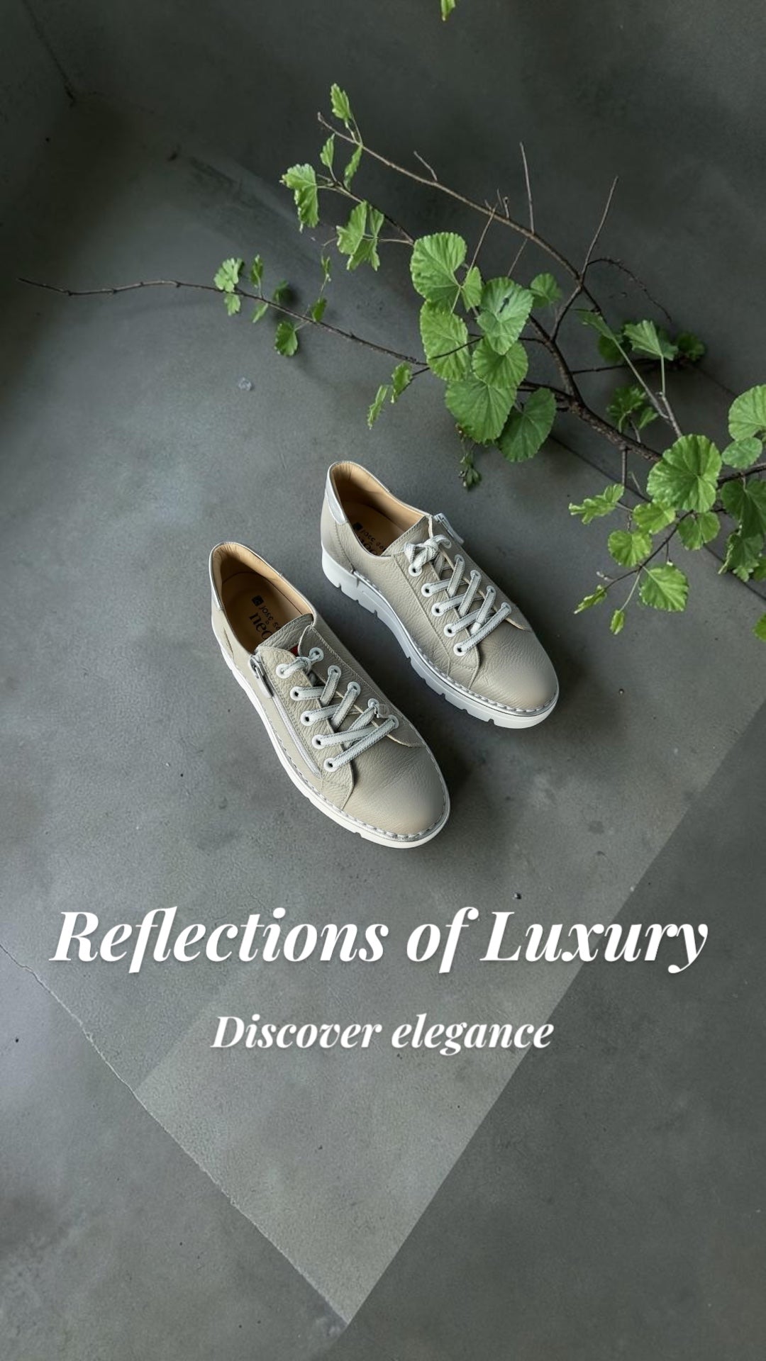 Jose Saenz Sneaker | Taupe/Silver