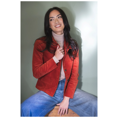 Va Va Velour Skirt | Rust