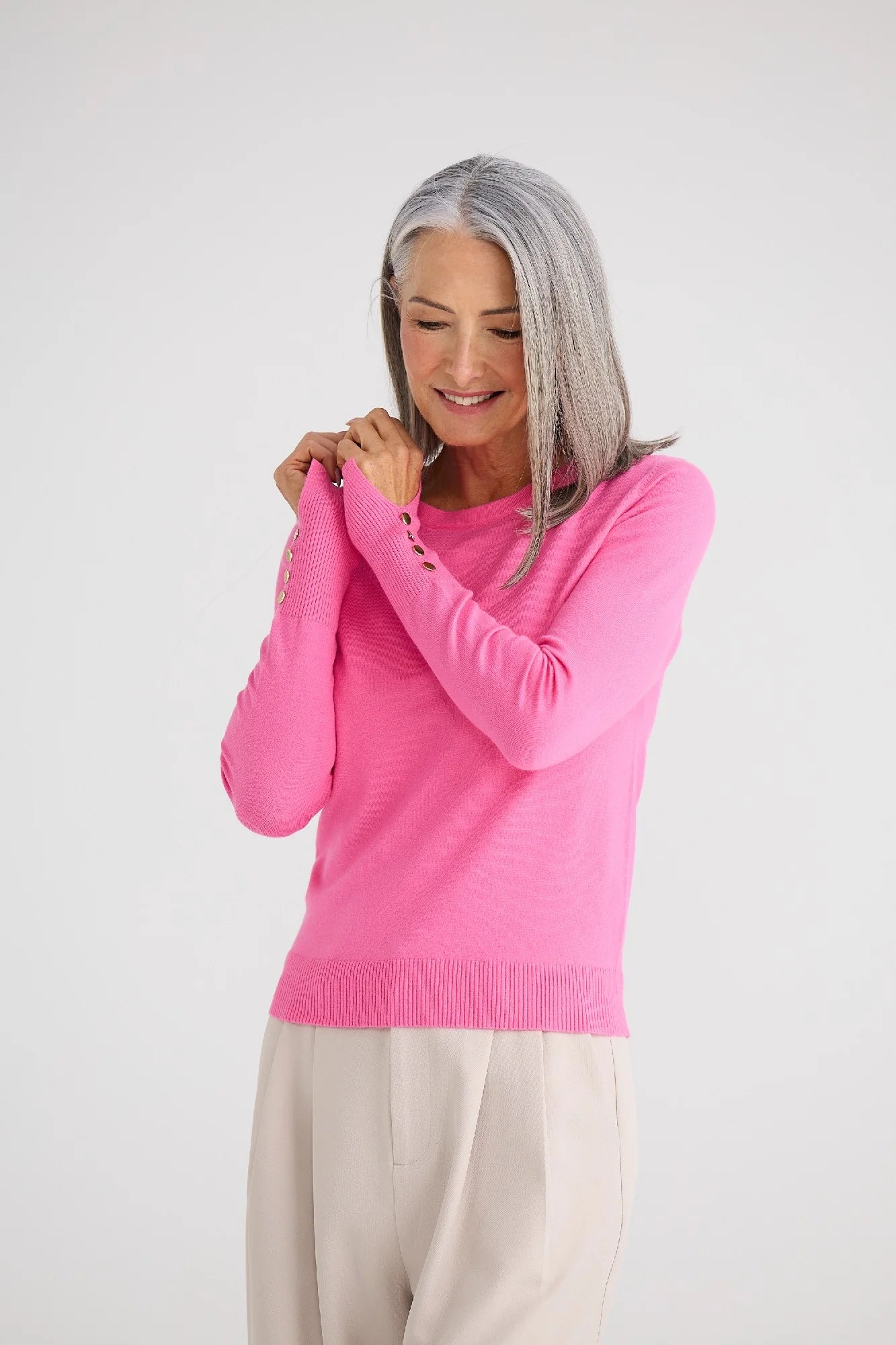 Brave & True - St James Knit Top | Pink