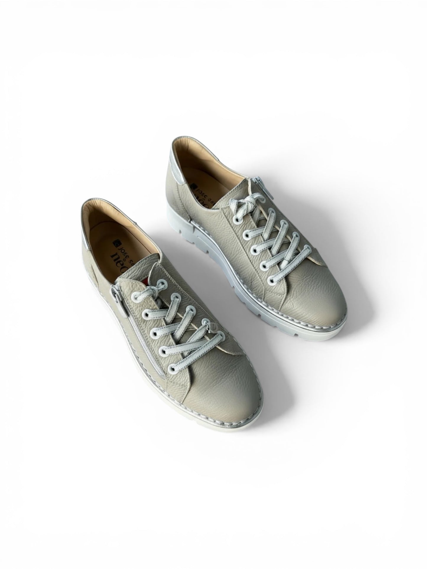 Jose Saenz Sneaker | Taupe/Silver
