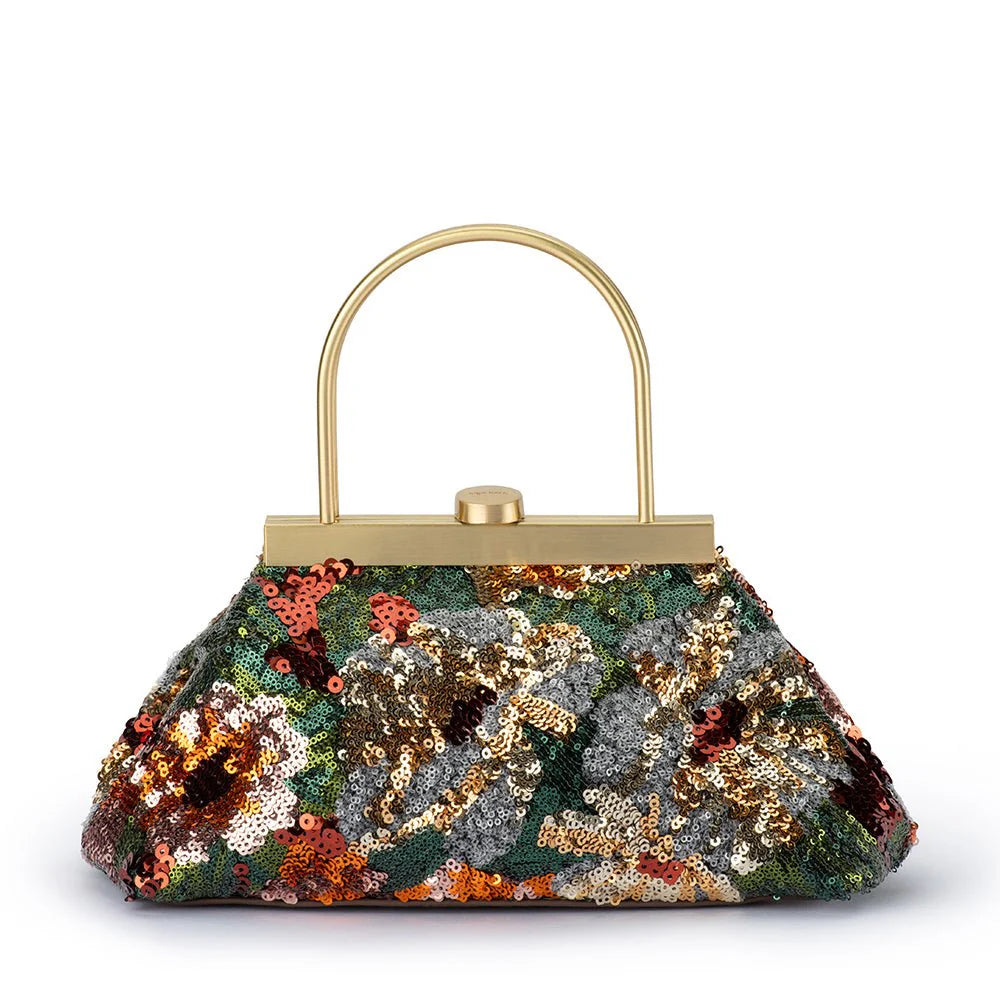Olga Berg - Audrey Sequin Handle Handbag