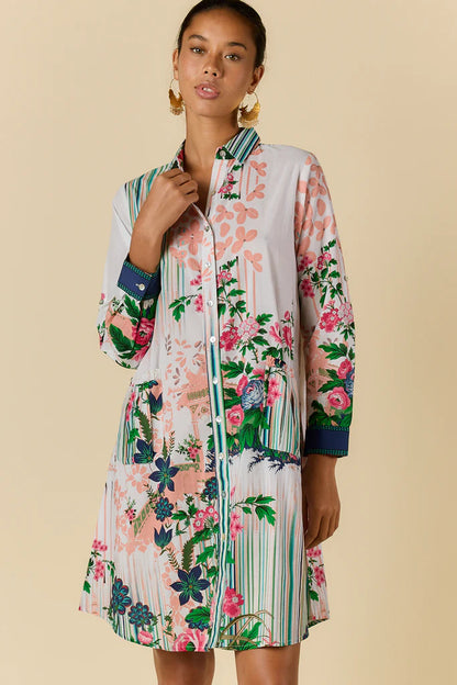 Roseanne Shirtmaker Dress | Multi