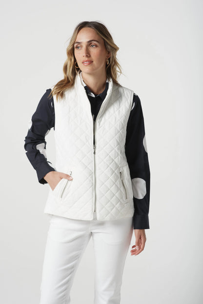 Goondiwindi Cotton - Heritage Quilted Vest | White