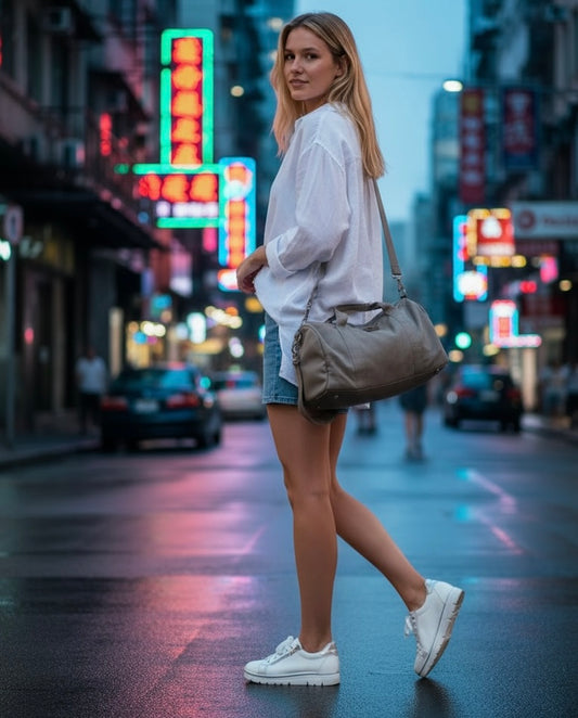 Jose Saenz Sneaker | White/Silver