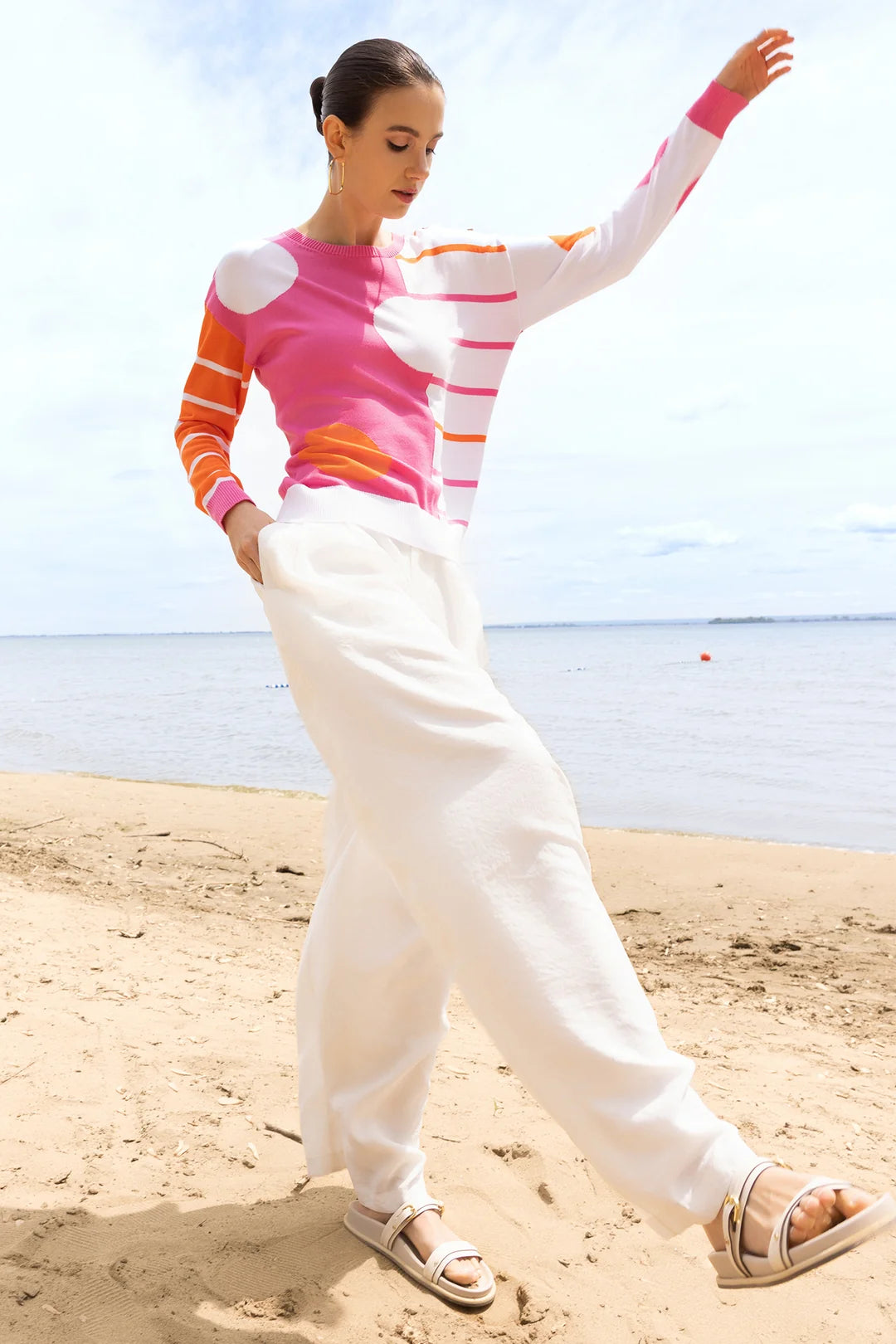 Adele Knit Top | Fuchsia