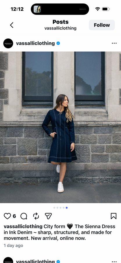 Vassalli - Sienna Dress | Ink