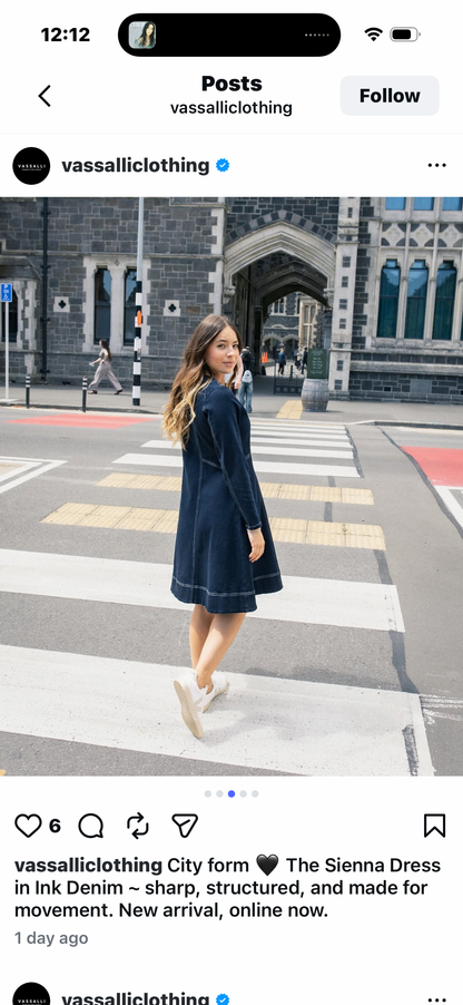 Vassalli - Sienna Dress | Ink