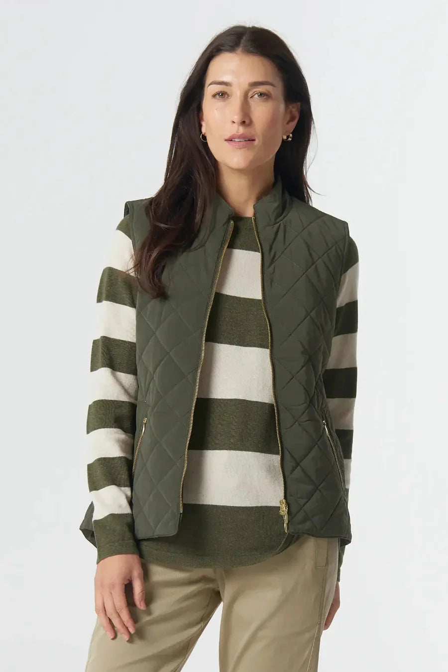 Goondiwindi Cotton - Heritage Quilted Vest | Khaki