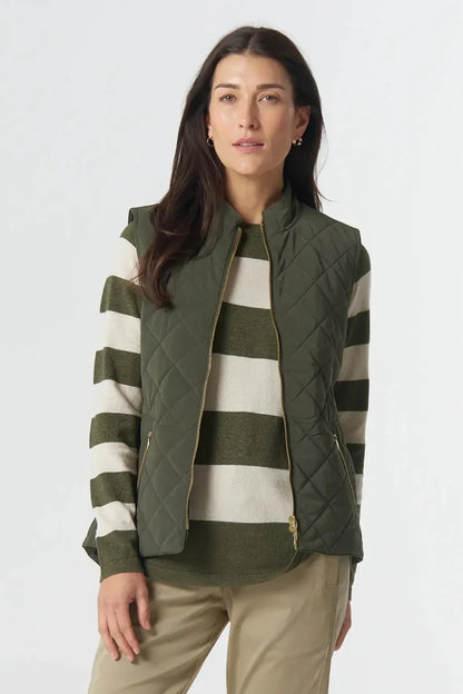 Goondiwindi Cotton - Heritage Quilted Vest | Khaki