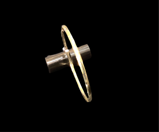 Jewellery 9K - WD Half Round Gold Bangle | 3mm | 65mm Solid