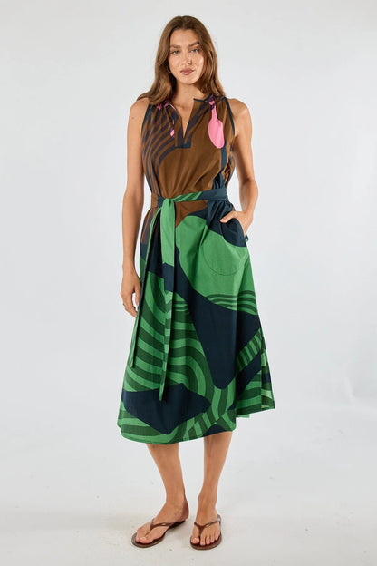 Papillon Sleeveless Dress | Black | Itami