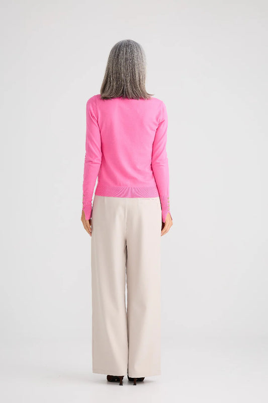Brave & True - St James Knit Top | Pink