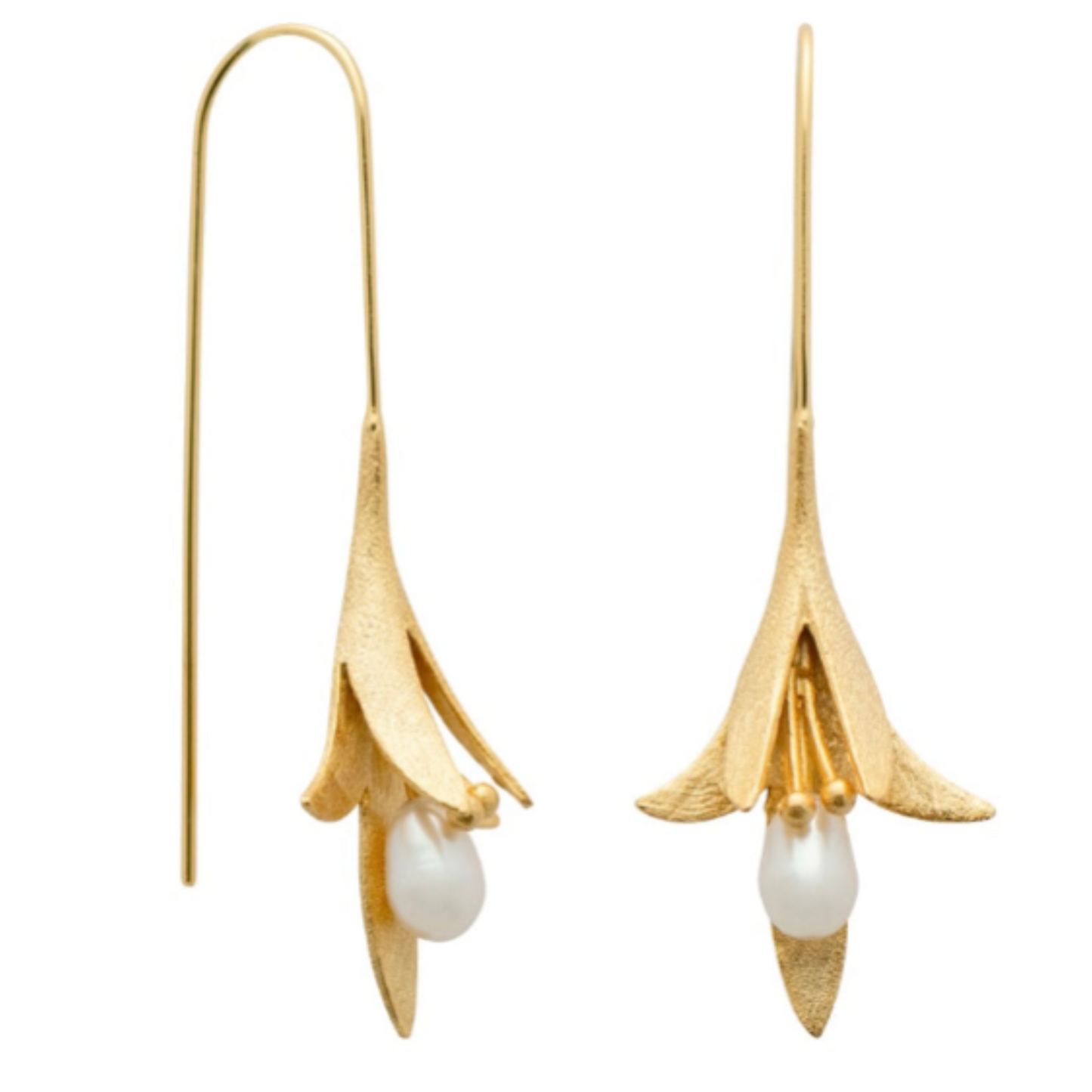 Jewellery - Lily Pearl 18k Gold Earring | Vermeil Sterling Silver