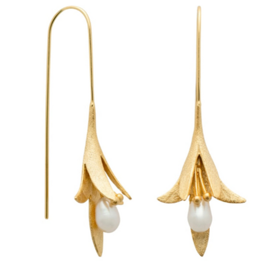 Jewellery - Lily Pearl 18k Gold Earring | Vermeil Sterling Silver