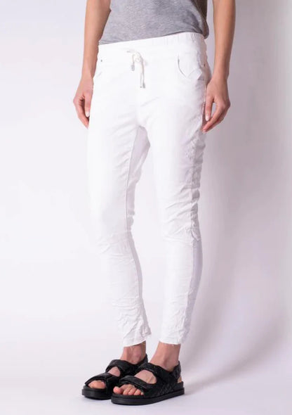 New London Jeans - Hope Jogger Jean | White