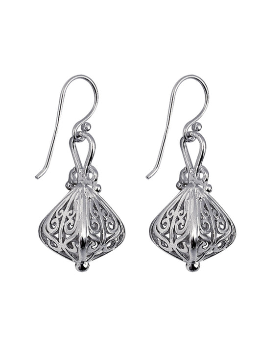 Jewellery - Lantern Filigree Earrings | Sterling Silver