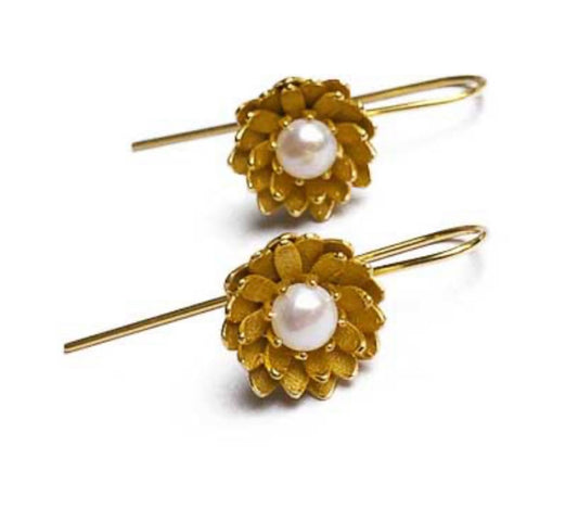 Jewellery - Lotus Hook Earrings