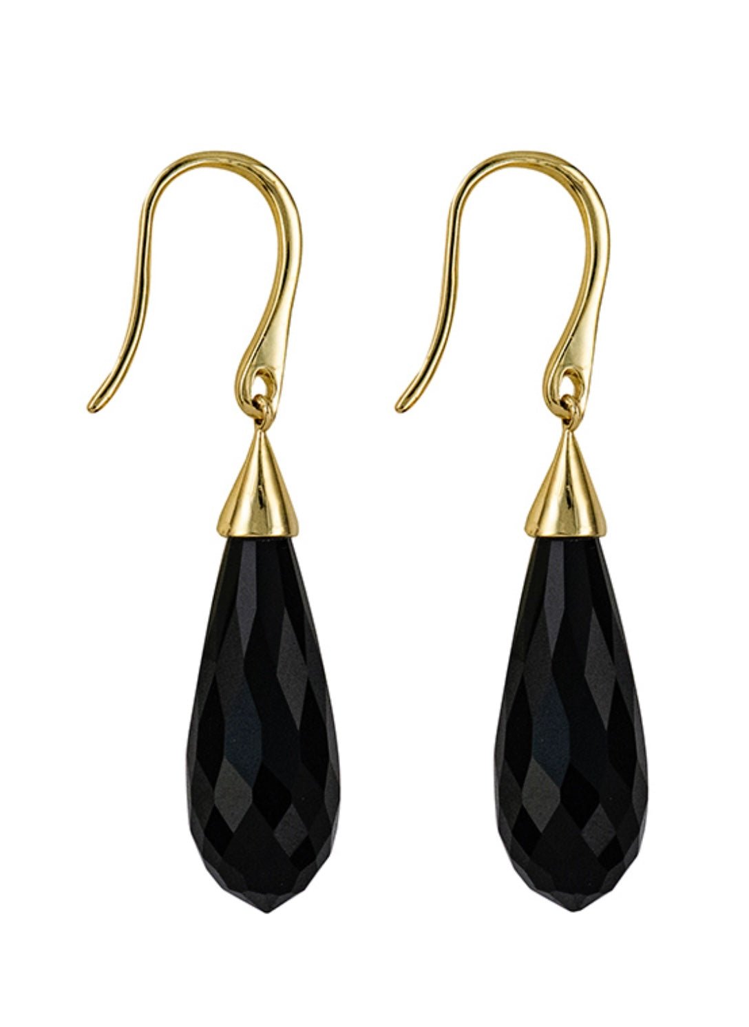 Jewellery 9k - Sacha 9Y Briolette Onyx Earrings