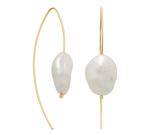 Jewellery - Earrings Carol Baroque Pearls Sterling Silver Gold Vermeil