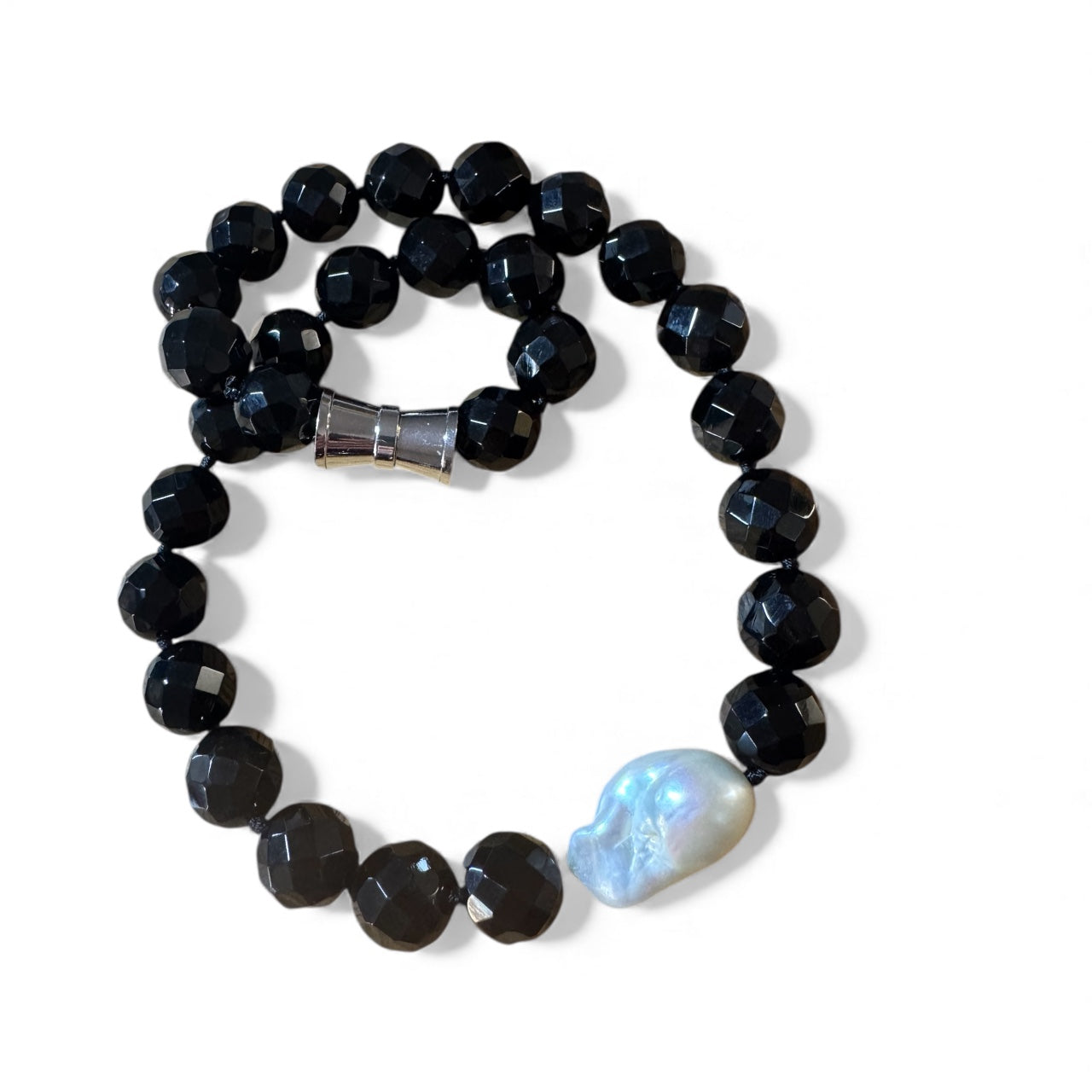 Jewellery - Gatsby Necklace | Onyx & Pearl |45cm