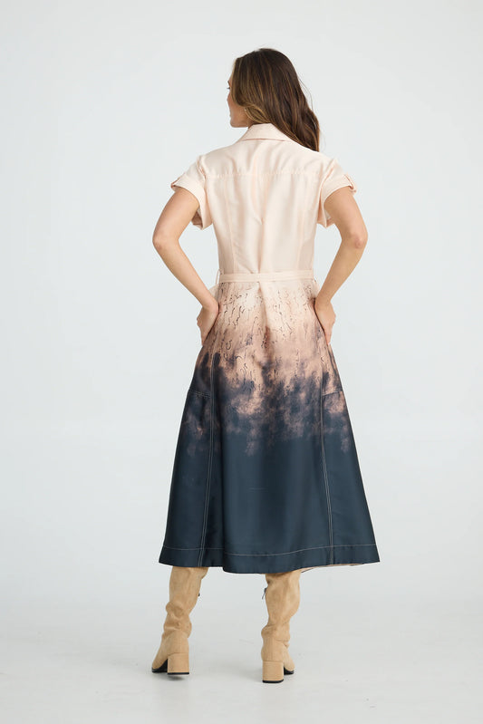 Brave & True - Portia Dress - Calligraphy