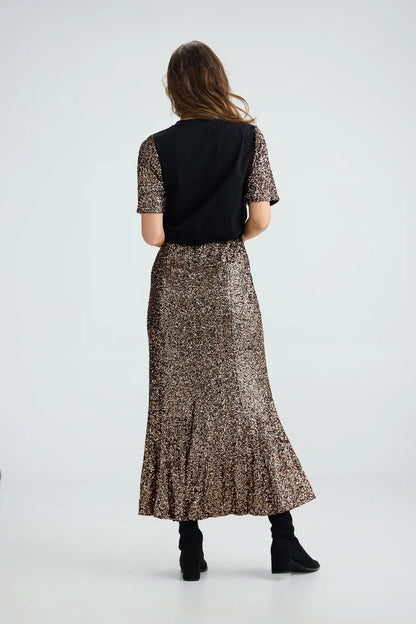 Brave & True - Ritz Sequin Maxi Skirt