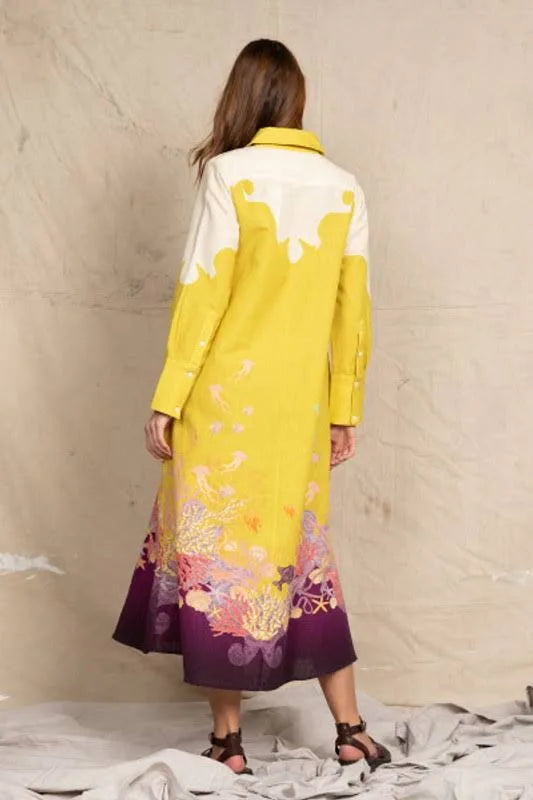 Bohemian Traders - Dress - Neptune Midi - Mustard
