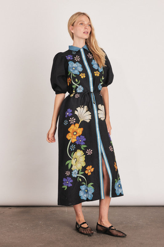 Bohemian Traders - Fleur Puff Sleeve Dress