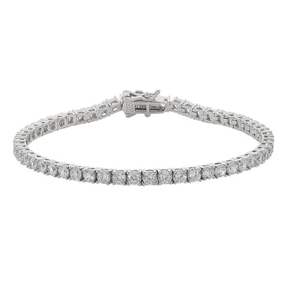 Tennis Bracelet - Claw Setting - AAA CZ S\Silver 3MM