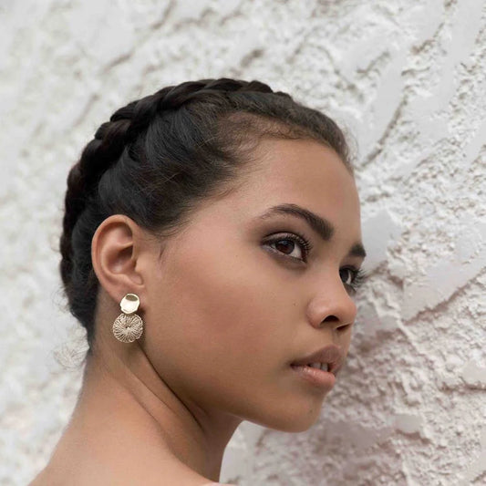 Bilum & Bilas - Amaki Stud Earrings | Silver | Large