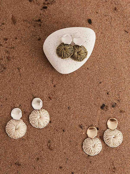 Bilum & Bilas - Amaki Stud Earrings | Silver | Large