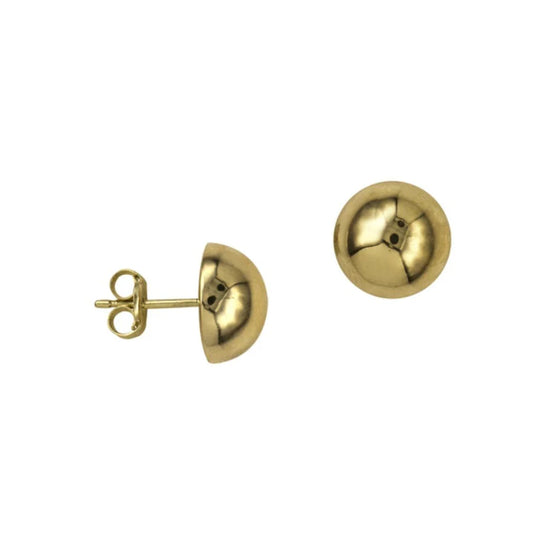 9K - 10mm Dome 9K Yellow Gold Stud