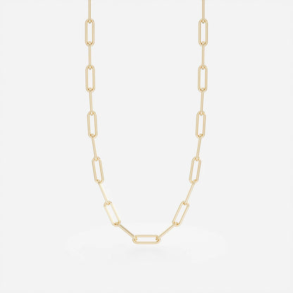 Jewellery 9k - Frankie Necklace | 9K Yellow Gold Chain Link | 45cm