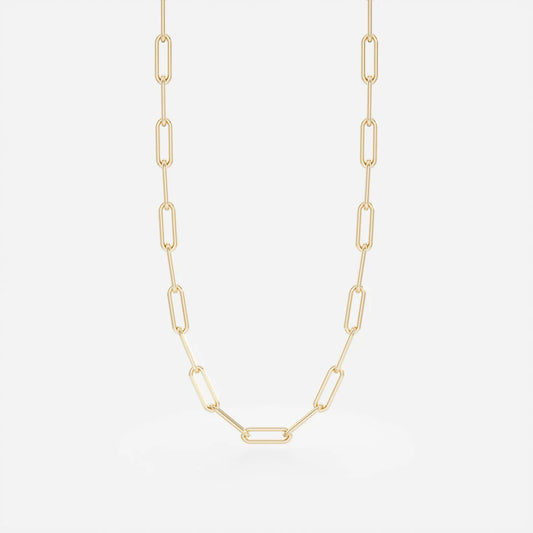 Jewellery 9k - Frankie Necklace | 9K Yellow Gold Chain Link | 45cm