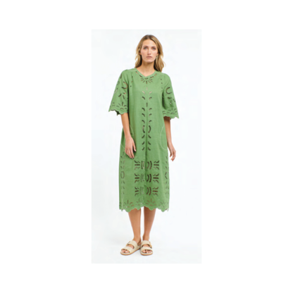 365 Days - Annie Embroidered Dress | Kelly Green