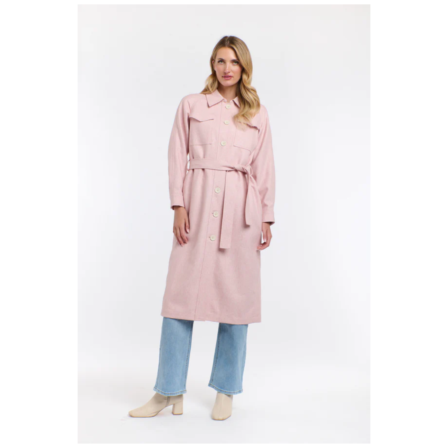 Erika Trench Coat | Cherry Blossom