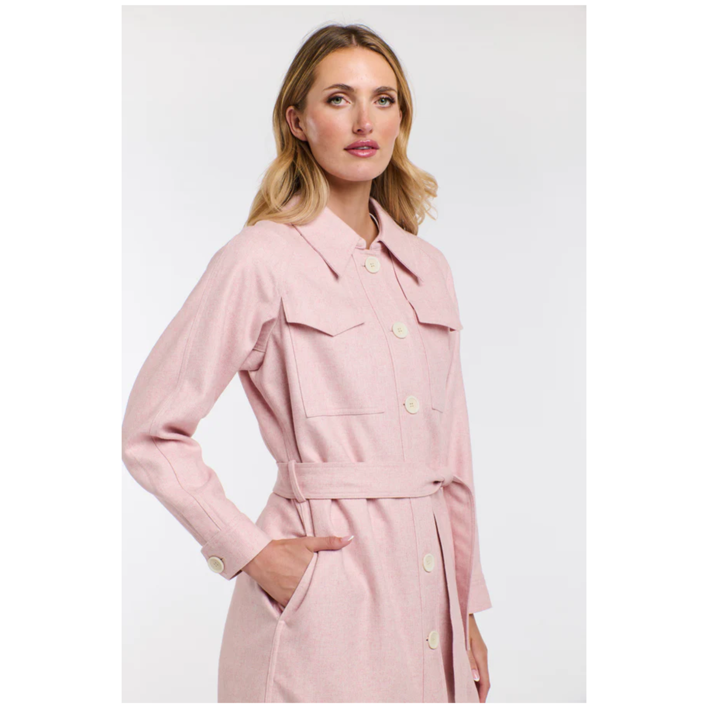 Erika Trench Coat | Cherry Blossom