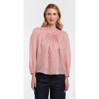 Ariel Pintuck Top | Tea Rose