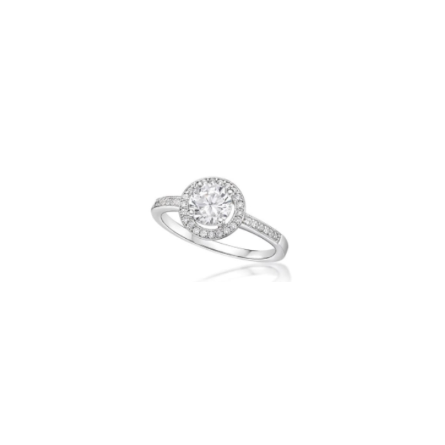 Jewellery - Victoria Halo Ring | Sterling Silver + CZ