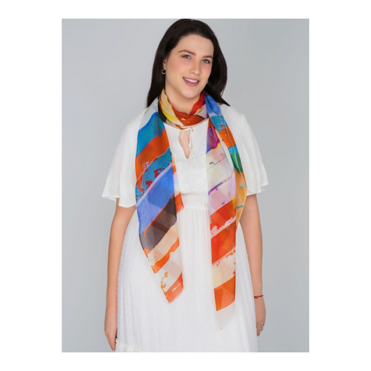 DLux - Cabana Stripe Print Scarf