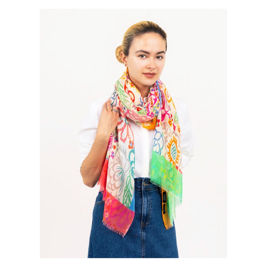DLux- Azalea Floral Print Scarf