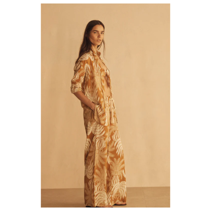 Aur Ocea - Pant Dalla Palma Gathered Wide Leg Pant