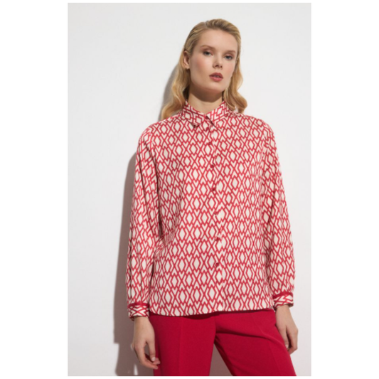 Gades Shirt | Red/Off White