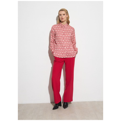 Gades Shirt | Red/Off White