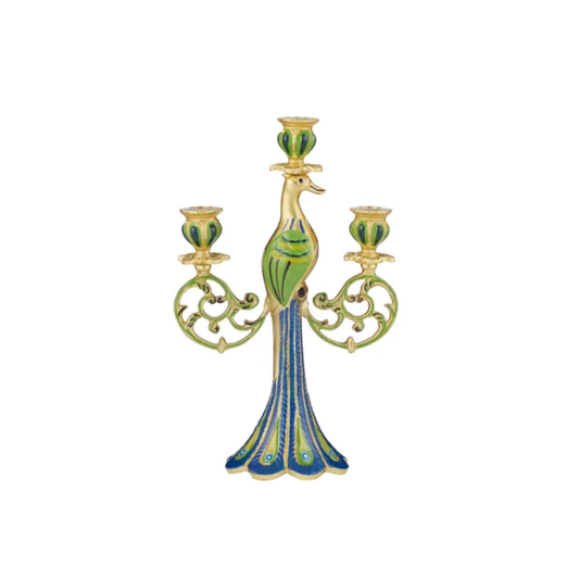 Castellina Metal Peacock Candelabra | PICK-UP INSTORE ONLY